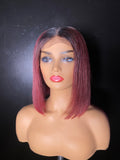 4X4 CLOSURE BURGUNDY BOB WIG